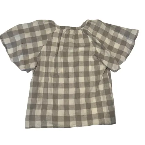 Hem & Thread Gingham Check Blouse ā Size M