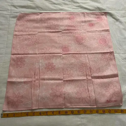 Pink cutesy floral print bandana 0477