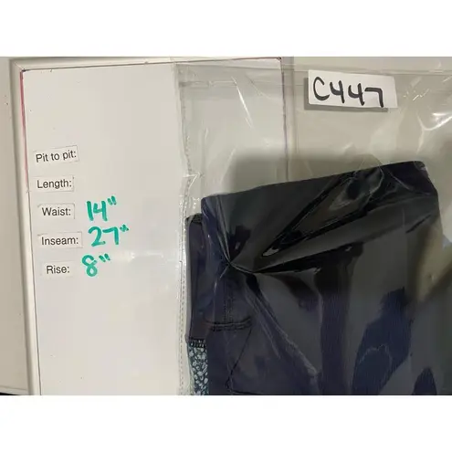 Lululemon  Wunder Under Pants Leggings Womens 6 Navy Blue Camo Patchwork Athletic