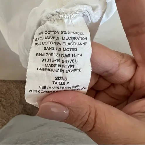 Motherhood Maternity White Ruched Sides Tank Top