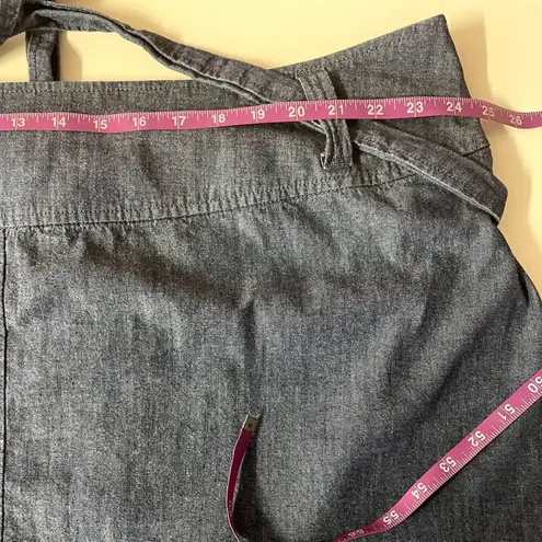 Lane Bryant  Dark Wash Denim Tie-Waist Mini Skirt