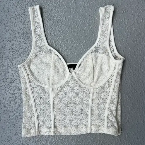 City Beach Lace Top White Size M