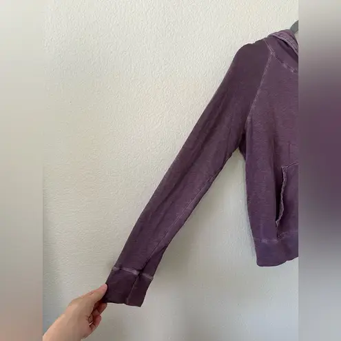 James Perse Vintage 100% Cotton Terry Purple Hoodie Women's Size S