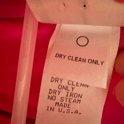 Tadashi Shoji Tadashi Vintage Hot Pink Faux Wrap Sleeveless Blouse