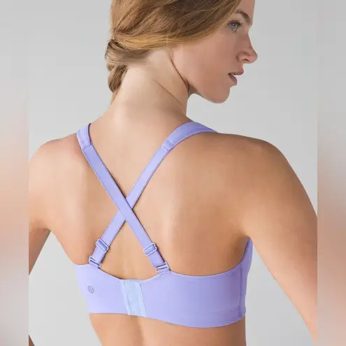 Lululemon  Ta Ta Tamer III Convertible Sports Bra in Lavender Size 34C