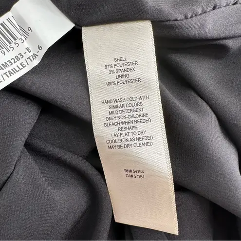 Eliza J Ruffle Front Mini Dress in Black size 6 NWT Sleeveless Crew Neck