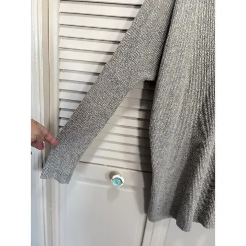 Carly Jeans Gray Oversized Long Sleeve Sweater Size Small V Neck Gray