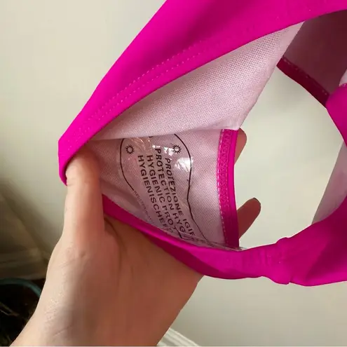 Daci | Hot Pink Cold Shoulder Ruffle One Piece Swimsuit Size XXL NWT