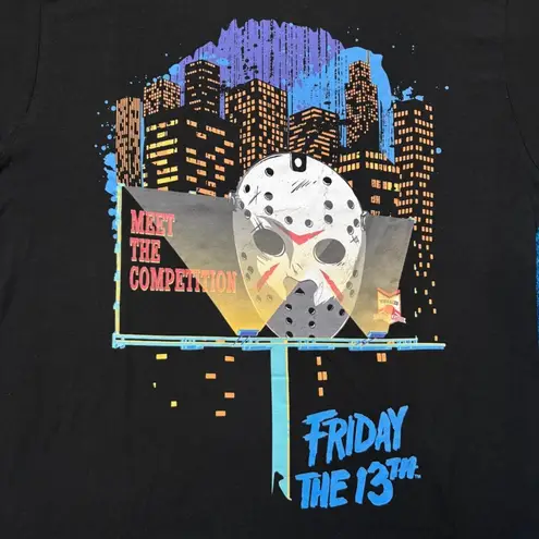 Friday the 13th “Meet the Competition” Horror Movie Graphic T-Shirt Size Medium