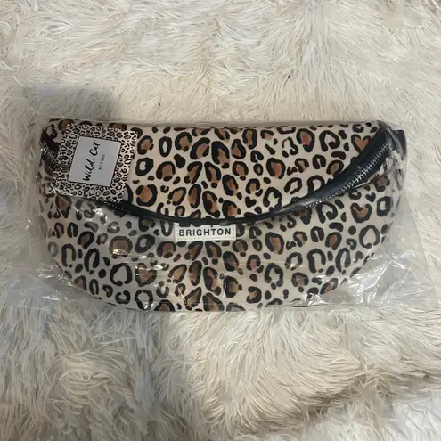 Brighton  Wild Cat Love Belt Bag Leopard Cheetah Animal Print Sling Bag Crossbody