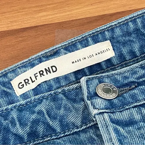 GRLFRND The Helena High Rise Cut Off Denim Jean Short in Deep Springs Size 29