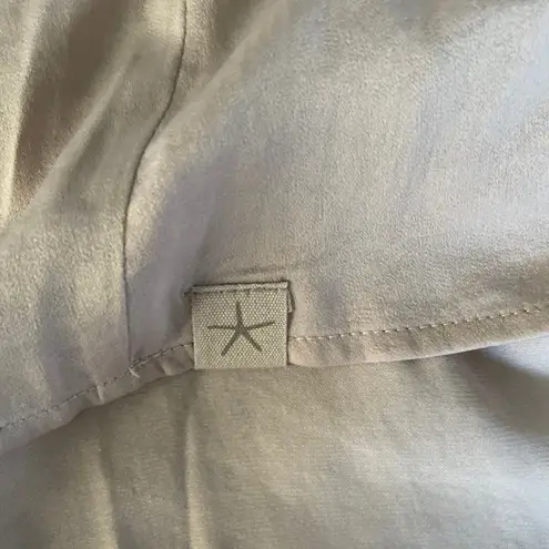 Barefoot Dreams Short Sleeve Blouse XS Mauve Pink Satin Lounge Shirt Soft Girl