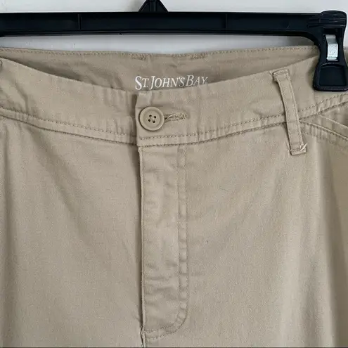 st. john's bay St. John’s Bay Khaki Cropped Pants Size 20W