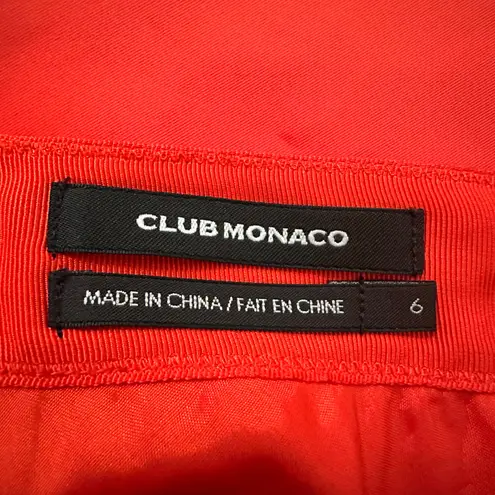 Club Monaco dark orange mini skirt size 6