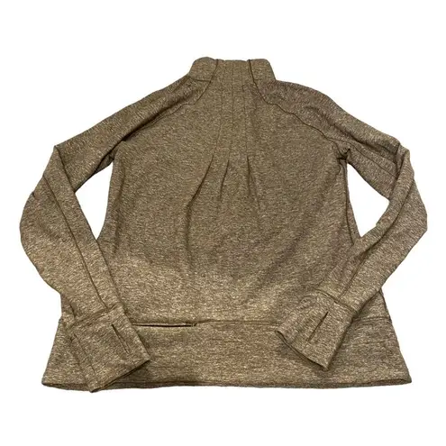 Lululemon  Rush Hour 1/2 Zip Sweatshirt Women Size 10 Heathered Military Green