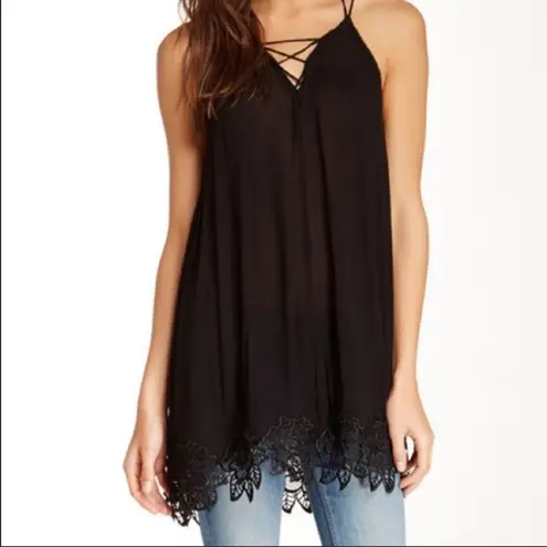 Free People  Wicked Spell Dress or Tunic Top Black