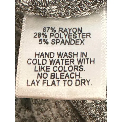 CCC Slash Neck Cut Out Back Gray Open Turtleneck Sweater Large Made In USA Size undefined