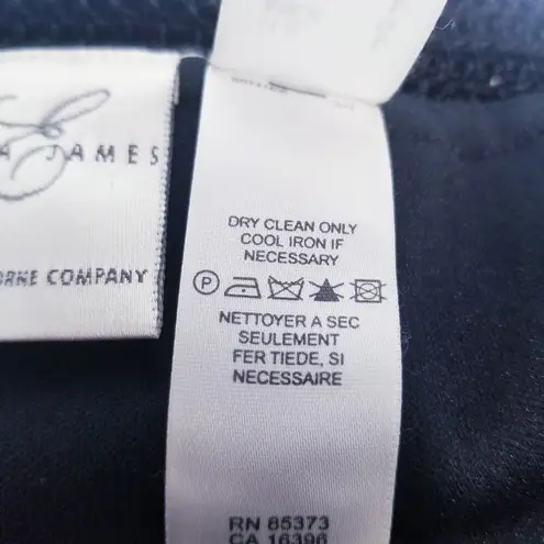 Emma James Black Crochet Knit Midi Skirt