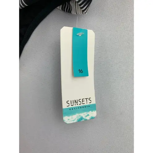 Women's Sunset *NWT* Black Pattern Bikini Set