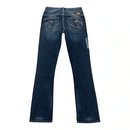 Silver Jeans SILVER Toni Western Glove Works Bootcut Jeans Blue Wash Denim Size 24/31 NEW