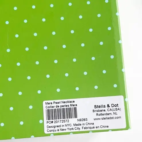 Stella & Dot Mara Pearl Statement Necklace Wrap Tie Long Sparkle