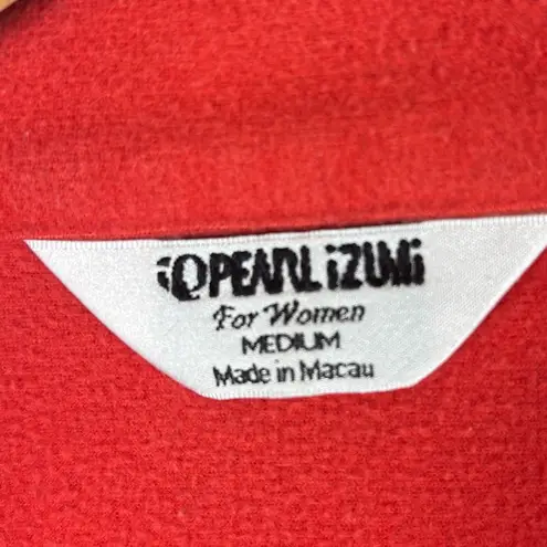 Pearl Izumi Vintage Women's Medium Red Black Bicycling vest Full Zip Reflective