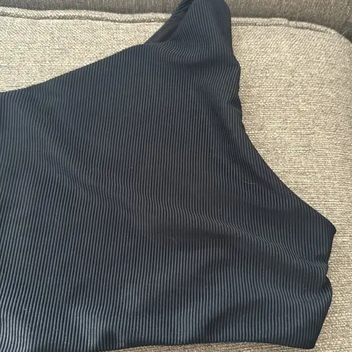 Beach Riot Celine Cutout One-Shoulder One-Piece Swimsuit, Black, Small, $148