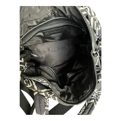 INC International Concepts Black and White Geometric Crossbody Bag