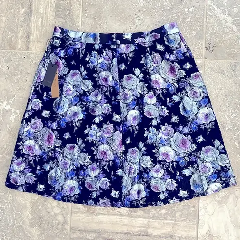 Marée Pour Toi Lace Lined Skirt Lilac Print, Size 18 New w/Tag