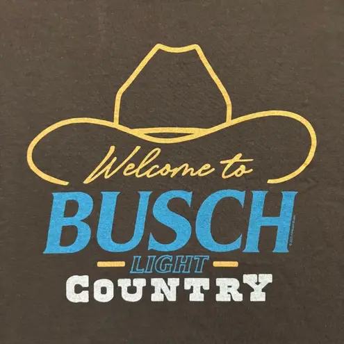 Busch “Welcome to Busch Light Country” Graphic T-Shirt Size Extra Large