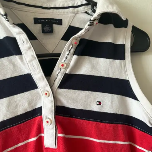 Tommy Hilfiger Vintage Y2K  Golf Style Classic Polo Striped Tank Top