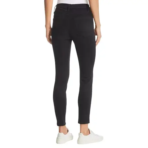 Frame Ali High Rise Cigarette Jeans in Noir, Size 24