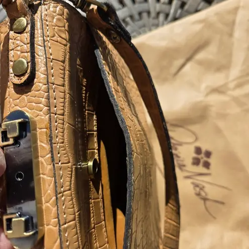 Patricia Nash All Leather Croc embossed Nela bag gorgeous color, amazing color