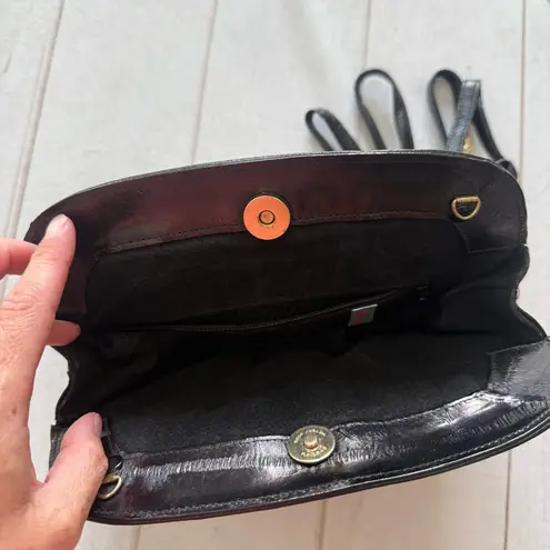 Lee Sands EEL Skin Elegant Black Women's Clutch