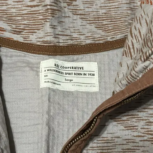 REI Cooperative Women’s Pull Over Trail Shirt, Large Brown