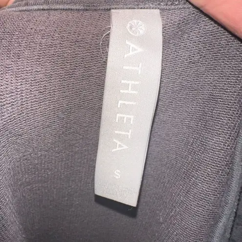 Athleta  Studio to Street gray paint splatter cozy S sweatshirt