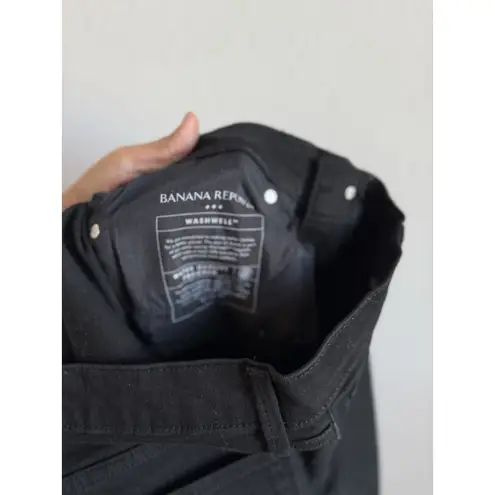 Banana Republic  Skinny Jeans Women Petite 27/4 Black Stretch Denim Mid Rise Pant