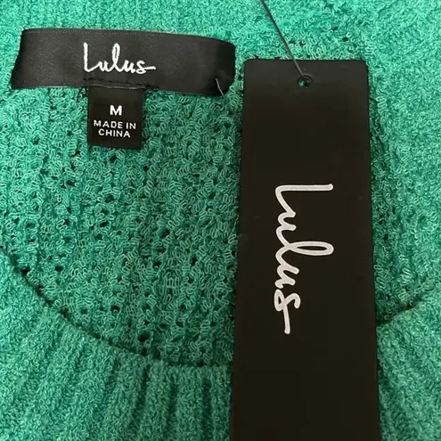 NEW Lulus Women's Green Daily Charmer Sleeveless Knit Sweater Tank Top Size M Size M