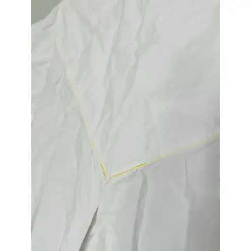 SAUNDERS COLLECTIVE White Cotton Poplin Pockets Button Up Nani Dress Size 4