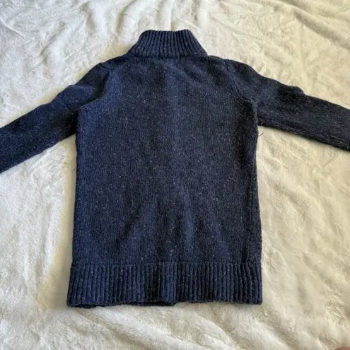 Boden‎ Navy Wool Blend Cardigan Sweater Button Front Long Sleeve Women's 6 Blue