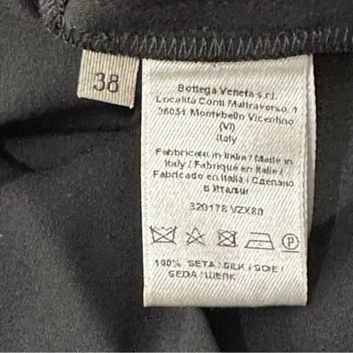 Bottega Veneta Women’s Size 38 6 Black Billowy Ruffle Front Silk Dress Pants