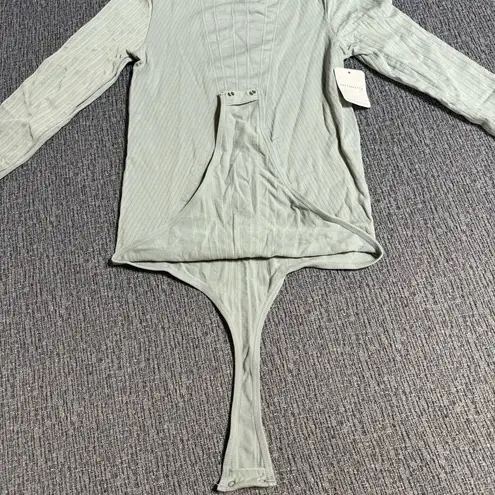 Free People Intimately  Long  Sleeve Thumbhole Cuff Bodysuit
