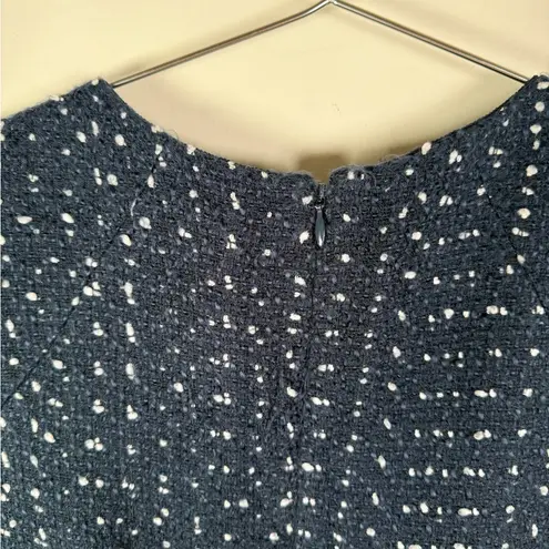 J.Crew  Navy Bouclé Tweed Sleeveless Fit & Flare Dress
