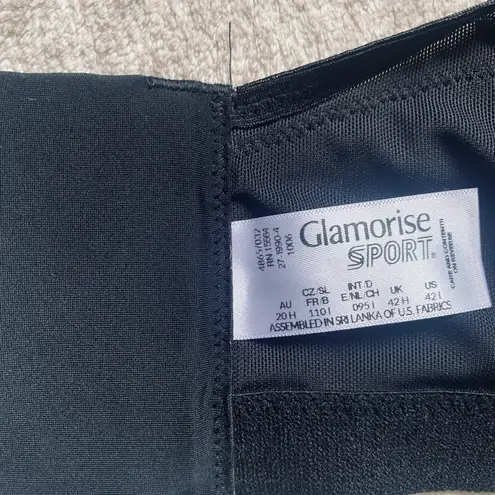 Glamorise Women's Full Figure MagicLift Plus Size Seamless Wirefree Back Close Sports Bra #1006