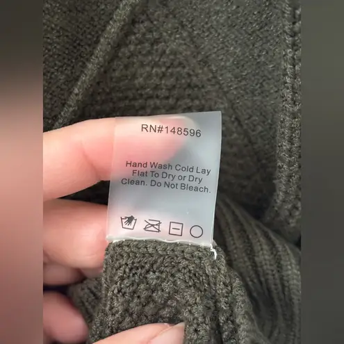 Universal Standard NWT Olive Cable Knit Women's Cardigan Size 4XS (00-0) (XS)