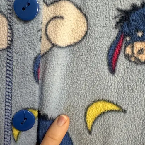 Disney  Eeyore Juniors Footed Pajamas, Blue, Sz Large