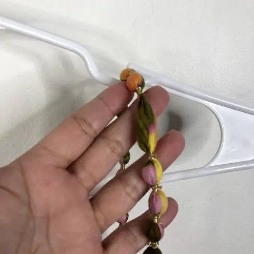 Anthropologie NWT Farm Rio  Structured Crop Top Palm Print Size Large