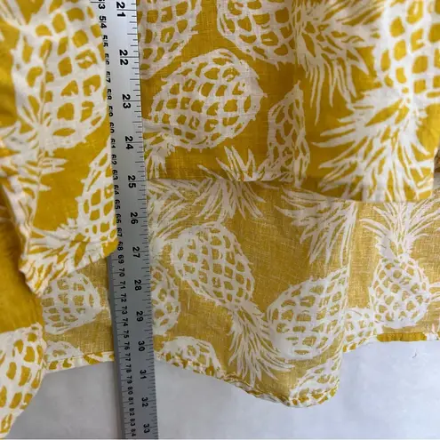 st. john's bay St. John’s Bay Cotton linen, pineapple shirt, size XL