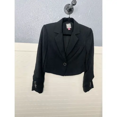 Vince Camuto  Women’s Suit Set Cropped Blazer Jacket And Work Pants Black