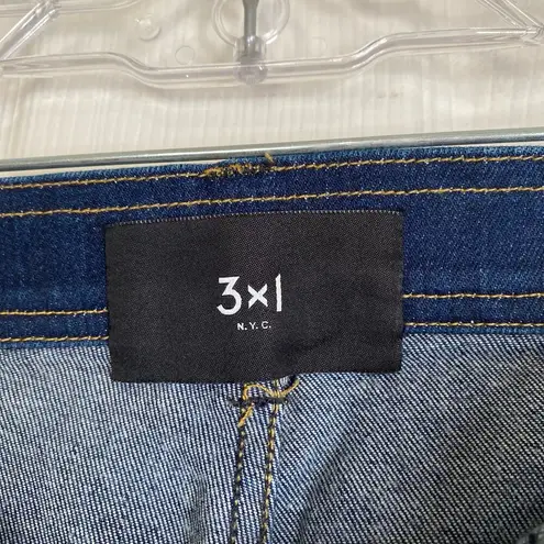 3x1 Scarlett Cropped Slim High Rise Dillon Women's Jeans Size 27 Dark Wash